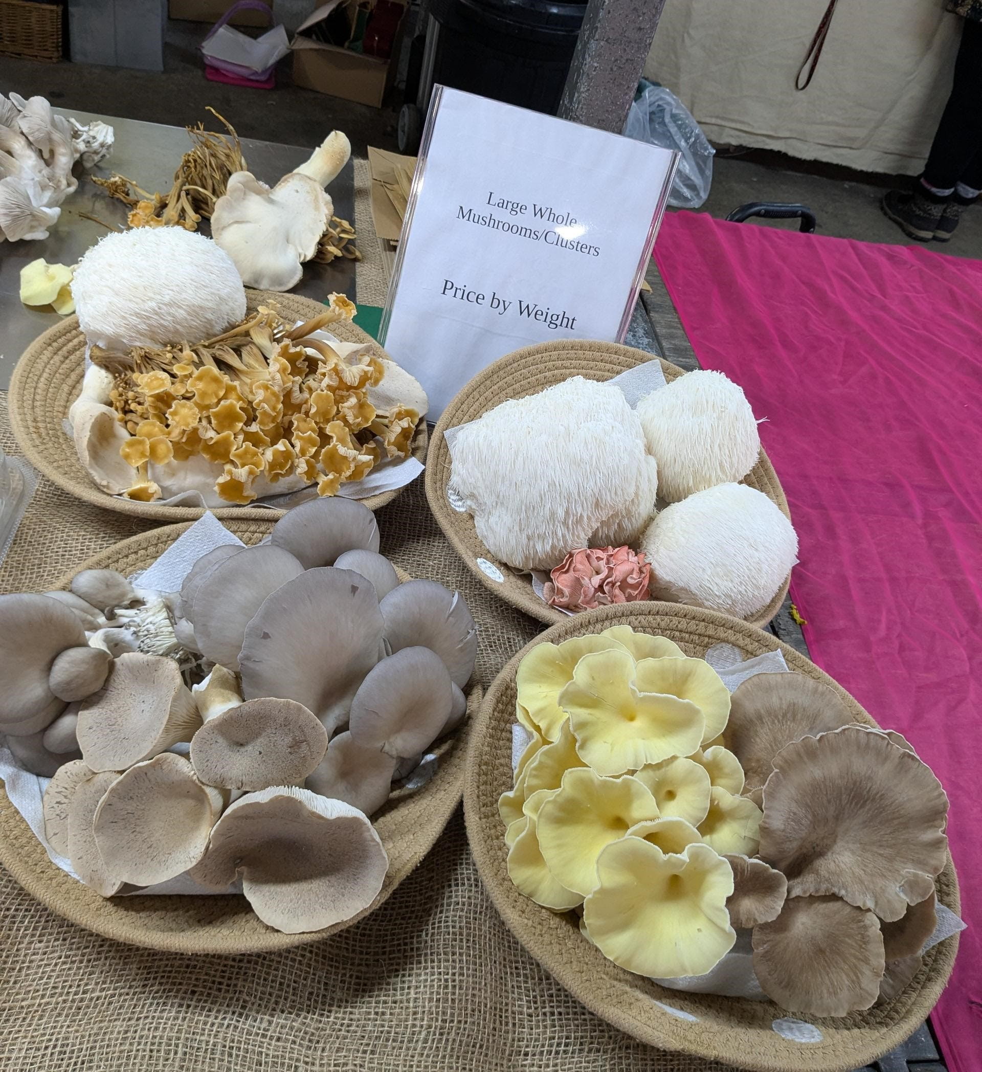 Tudor Mushrooms market stall